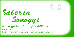 valeria somogyi business card